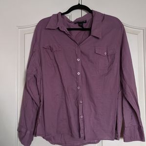 Venezia Purple Button Down Shirt